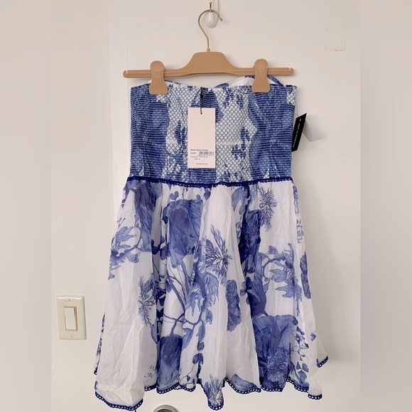 Charo Ruiz GUEILY SHORT DRESS blue and white NWT - Picture 8 of 11